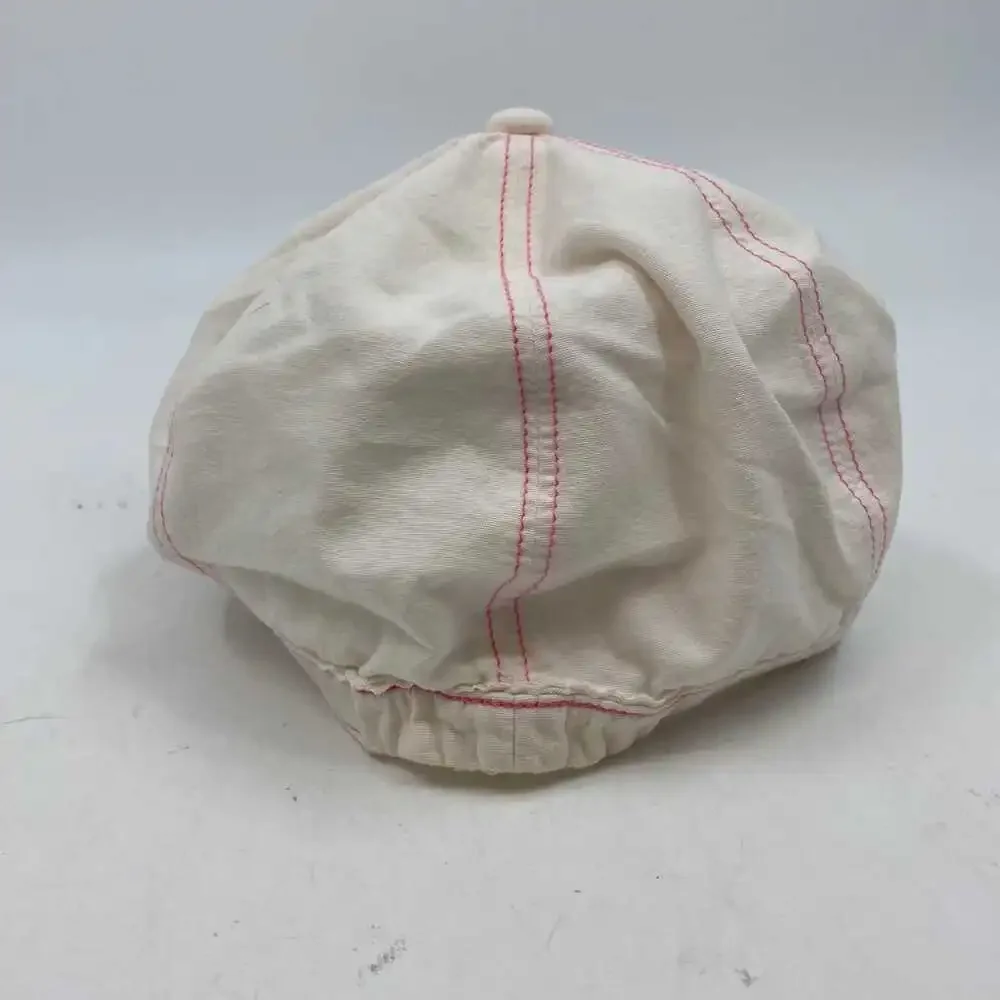 Miki House White Pink Gingham Cherry Cap | Girls’ Size 5T